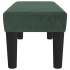 Banco de terciopelo verde oscuro 70x30x30
