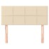 Cabecero de tela color crema 80x5x78/88