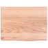 Encimera baño madera maciza tratada marrón claro 40x30x(2-4)