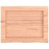 Encimera baño madera maciza tratada marrón claro 40x30x(2-4)