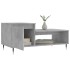 Mesa de centro madera contrachapada gris hormigón 100x50x45