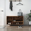 Mueble zapatero madera contrachapada roble ahumado 102x36x60 cm