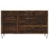 Mueble zapatero madera contrachapada roble ahumado 102x36x60