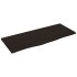 Encimera baño madera maciza tratada marrón oscuro 100x40x2
