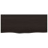 Encimera baño madera maciza tratada marrón oscuro 100x40x2