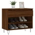 Mueble zapatero madera contrachapada roble marrón 70x36x60