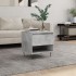 Mesa de centro madera de ingeniería gris hormigón 50x46x50