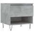 Mesa de centro madera de ingeniería gris hormigón 50x46x50