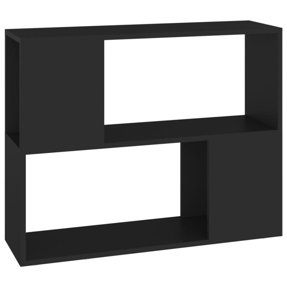 Mueble para TV madera contrachapada negro 80x24x63