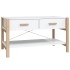 Mesa de centro madera contrachapada blanco 82x48x45