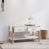 Mesa de centro madera contrachapada blanco 82x48x45