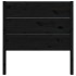 Cabecero madera maciza de pino negro 96x4x100