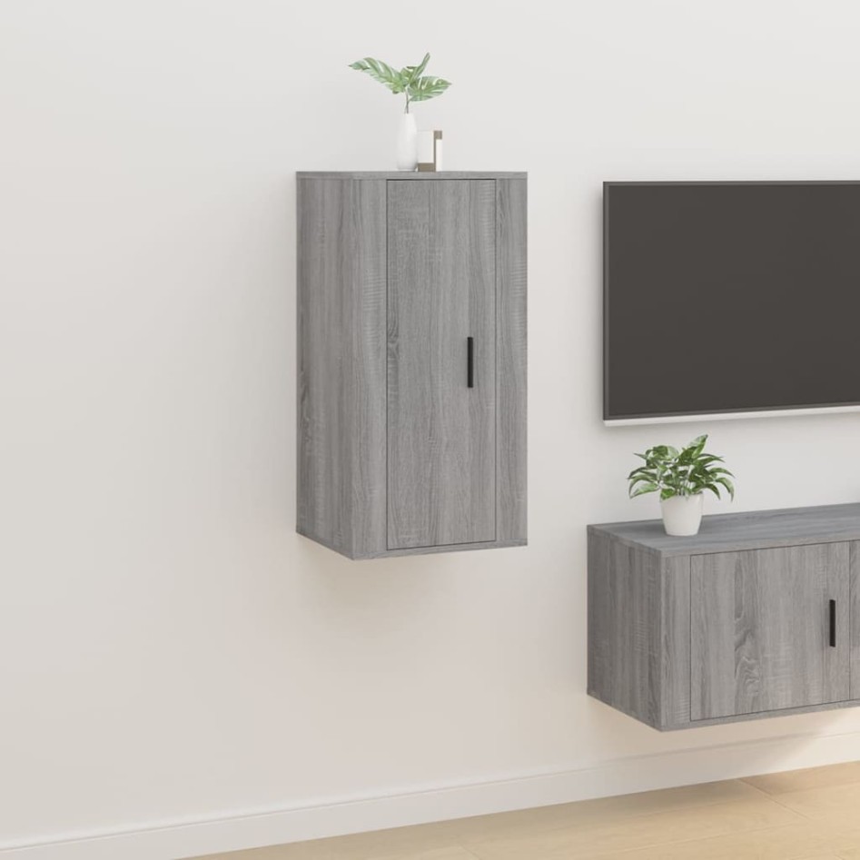 Mueble para TV de pared gris Sonoma 40x34,5x80