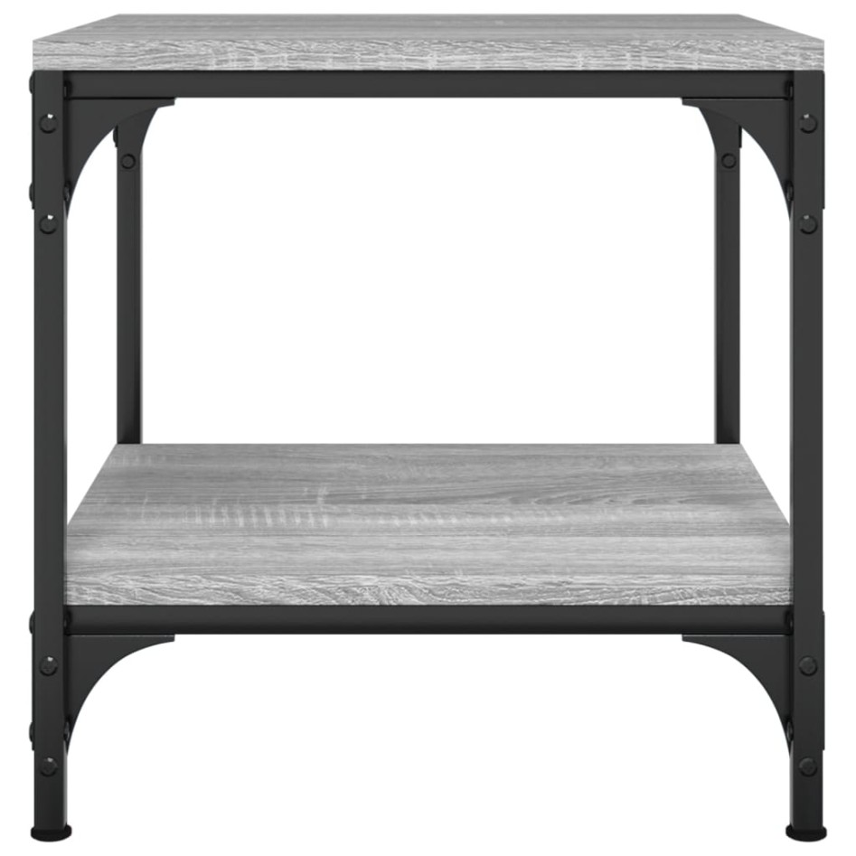 Mesa de centro madera contrachapada gris Sonoma 50x50x40