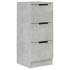 Aparador de madera contrachapada gris hormigón 30x30x70