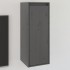 Armario de pared de madera maciza de pino gris 30x30x80
