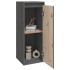 Armario de pared de madera maciza de pino gris 30x30x80