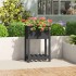 Jardinera de madera maciza de pino gris 54x34,5x81
