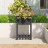 Jardinera de madera maciza de pino gris 54x34,5x81