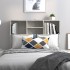Mueble cabecero gris hormigón 100x19x103,5