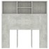 Mueble cabecero gris hormigón 100x19x103,5