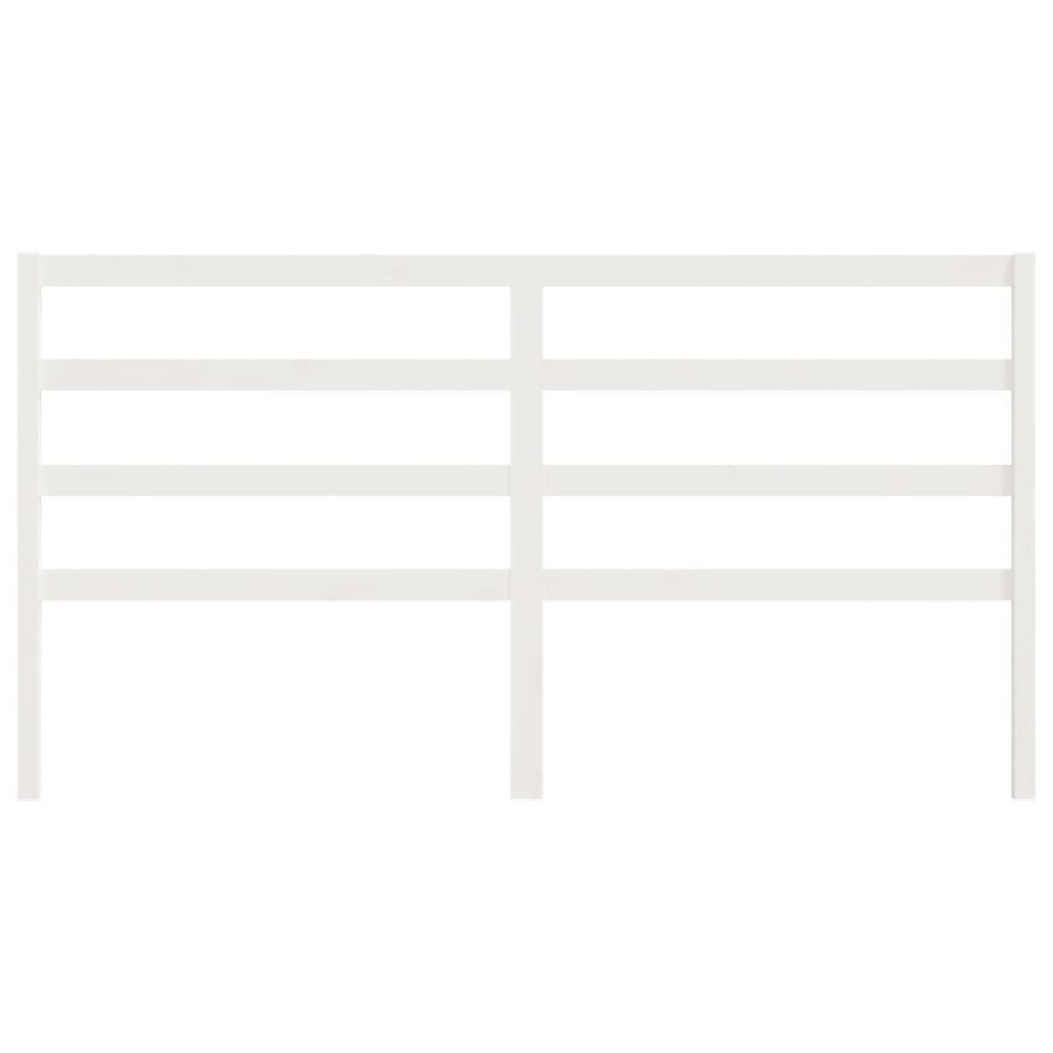 Cabecero de cama madera maciza de pino blanco 206x4x100