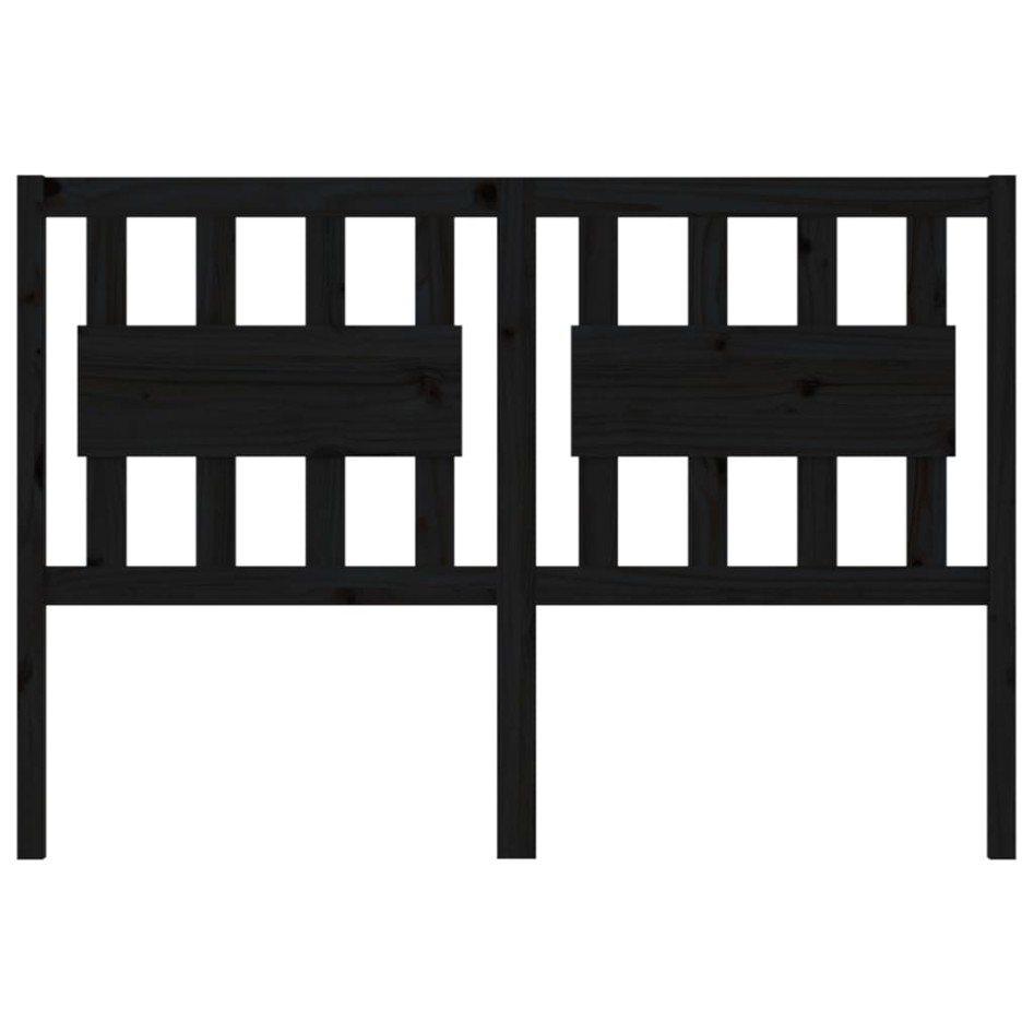 Cabecero de cama madera maciza de pino negro 125,5x4x100