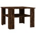 Mesa de centro madera contrachapada roble ahumado 60x60x42