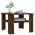 Mesa de centro madera contrachapada roble ahumado 60x60x42