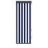Estor enrollable de exterior azul y blanco 60x250