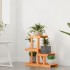 Soporte para flores madera maciza de abeto 58x25x51