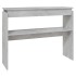 Mesa consola madera contrachapada gris hormigón 102x30x80