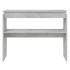 Mesa consola madera contrachapada gris hormigón 102x30x80