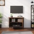 Mueble de TV madera contrachapada marrón roble 60x35x45