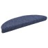 Alfombrilla de escaleras 15 uds tela punzonada azul 56x17x3