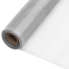 Malla mosquitera de aluminio plateada 60x2000