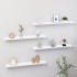 Estantes de pared 4 unidades blanco 80x9x3