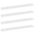 Estantes de pared 4 unidades blanco 80x9x3