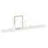Estantes de pared 4 unidades blanco 80x9x3
