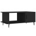 Mesa de centro madera contrachapada negro 90x50x40