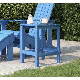 Mesa de jardín Adirondack HDPE azul agua 38x38x46