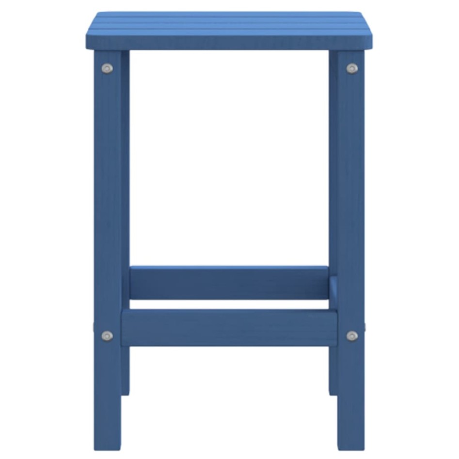 Mesa de jardín Adirondack HDPE azul agua 38x38x46