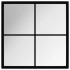 Espejo de pared metal negro 40x40
