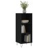Aparador de madera de ingeniería negro 34,5x32,5x90