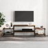 Mueble para TV madera contrachapada roble marrón 197x35x52