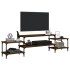 Mueble para TV madera contrachapada roble marrón 197x35x52