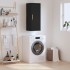 Armario de pared negro 34,5x34x90