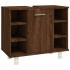 Armario de baño madera contrachapada marrón roble 60x32x53,5