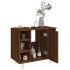 Armario de baño madera contrachapada marrón roble 60x32x53,5