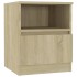 Mesita de noche madera contrachapada roble Sonoma 40x40x50